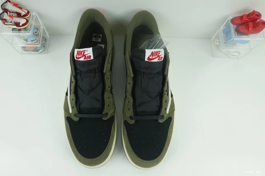 Low 582 Jordan Travis OG x 1 GOAT Scott Air Olive BestValue 0521